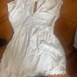 White altard state dress